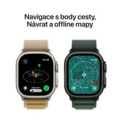 Apple Watch Ultra 2 GPS + Cellular 49mm, Natural Titanium Case, Navy Ocean Band (MX4D3CS/A)