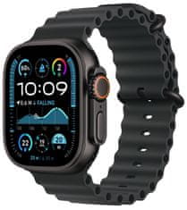 Apple Watch Ultra 2 GPS + Cellular 49mm, Black Titanium Case, Black Ocean Band (MX4P3CS/A)