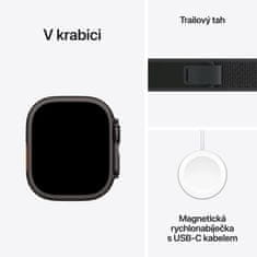 Apple Watch Ultra 2 GPS + Cellular 49mm, Black Titanium Case, Black Trail Loop - M/L (MX4V3CS/A)