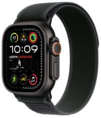 Apple Watch Ultra 2 GPS + Cellular 49mm, Black Titanium Case, Black Trail Loop - S/M (MX4U3CS/A)