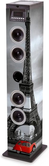 Bigben Bigben TW12CDPARIS3 Audiosystém s Bluetooth, CD přehrávač, USB port, čtečka SD karet, FM rádio, 60 W.