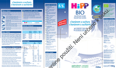 HiPP BIO Mléčná kaše na dobrou noc s banánem a suchary od uk. 4.-6. měsíce, 250 g