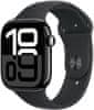 Watch Series 10 GPS 42mm, Jet Black Aluminium Case, Black Sport Band - S/M (MWWE3QC/A)