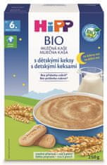 HiPP BIO Mléčná kaše na dobrou noc s dětskými keksy od 6. měsíce, 250 g