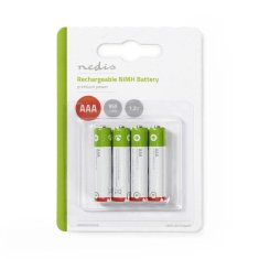 Nedis | Nabíjecí baterie HR03 AAA 1.2V/950mAh Ni-MH, blistr 4ks