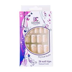 DIVINE cosmetics Umělé nehty č.4 dekorované 24 ks