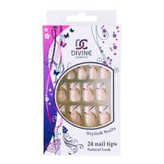 DIVINE cosmetics Umělé nehty č.6 dekorované 24 ks