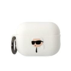 Apple Pouzdro / obal na Apple Airpods Pro 2 bílé KARL LAGERFELD