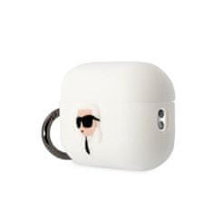 Apple Pouzdro / obal na Apple Airpods Pro 2 bílé KARL LAGERFELD