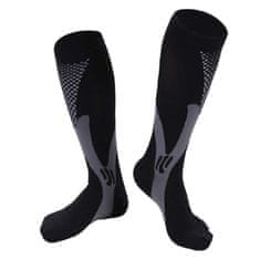 VIVVA® Kompresní Ponožky, Sportovní ponožky, Kompresní návleky ideální pro všechny sporty (2 páry, černá) | PRESSOSOX S/M