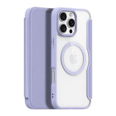 Dux Ducis Knížkový kryt na iPhone 16 PRO 6.3" DUX DUCIS Skin X Pro MagSafe Fialový