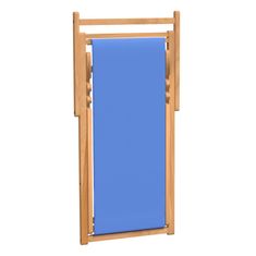 Vidaxl Kempingová židle teak 56 x 105 x 96 cm modrá