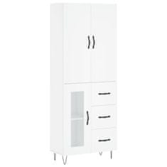 Vidaxl Skříň highboard bílá 69,5 x 34 x 180 cm kompozitní dřevo