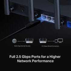 Mercusys WiFi router TP-Link MR47BE BE9300 WiFi 7, 3x 2.5GLAN, 1x 2.5GWAN, 2,4/5/6GHz