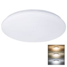 Solight  LED stropní světlo Plain, 3CCT, 36W, 2520lm, 3000K, 4000K, 6000K, kulaté, 45cm