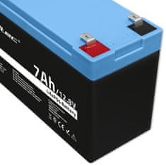 Qoltec Baterie LiFePO4 Lithium Iron Phosphate | 12,8V | 7Ah | 89,6Wh | BMS