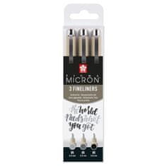 Sakura Set Pigma Micron Black and Gray 3 ks