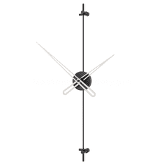 Mclock Designové nástěnné hodiny AX6007 Axle black-silver 60cm