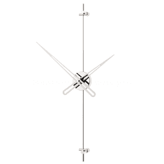 Mclock Designové nástěnné hodiny AX6018 Axle silver-silver 60cm