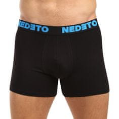 Nedeto 3PACK pánské boxerky černé (3NB003b) - velikost XL