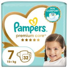 Pampers Premium Care vel. 7, 32 ks, 15 kg+