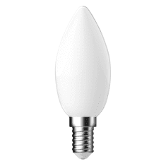 NORDLUX Mléčná LED svíčka Filament 4 a 6,8 W, 4000K, E14