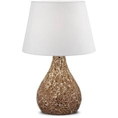 Sessak Designová stolní lampa Eva Ø 250 x 370 mm, 40 W,, bronz bílá