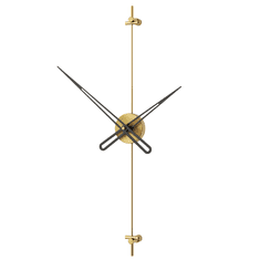 Mclock Designové nástěnné hodiny AX6001 Axle antique gold-black 60cm