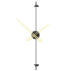 Mclock Designové nástěnné hodiny AX6003 Axle black-gold 60cm