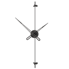 Mclock Designové nástěnné hodiny AX6002 Axle black-black 60cm