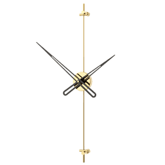 Mclock Designové nástěnné hodiny AX6011 Axle gold-black 60cm