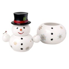 Villeroy & Boch Vánoční dekorace CHRISTMAS TOYS MEMORY Sněhulák - 3 dózy na curoví