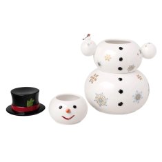 Villeroy & Boch Vánoční dekorace CHRISTMAS TOYS MEMORY Sněhulák - 3 dózy na curoví