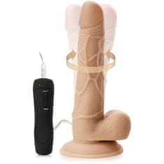 XSARA Gelový realistický vibrátor s přísavkou - 6 sex funkcí - 70430329