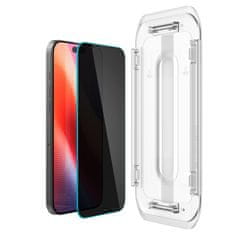 Spigen Celoplošné tvrzené sklo zatmavovací 2BALENÍ na iPhone 16 PRO MAX 6.9" Spigen GLAS.TR "EZ FIT" Privacy