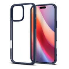 Spigen Kryt na iPhone 16 PRO 6.3" Spigen Ultra Hybrid Transparentní s modrým lemem