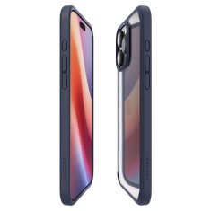 Spigen Kryt na iPhone 16 PRO MAX 6.9" Spigen Ultra Hybrid Transparentí s modrým lemem 