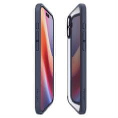 Spigen Kryt na iPhone 16 6.1" Spigen Ultra Hybrid Transparentní s modrým lemem