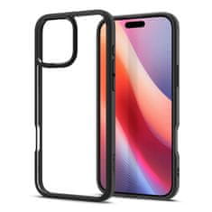 Spigen Kryt na iPhone 16 PRO 6.3" Spigen Ultra Hybrid Transparentní s černým lemem