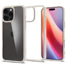 Spigen Kryt na iPhone 16 PRO 6.3" Spigen Ultra Hybrid Transparentní s titanovým lemem