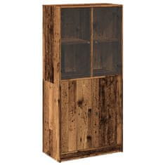 Vidaxl Highboard s dvířky old wood 68 x 37 x 142 cm kompozitní dřevo