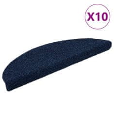 Vidaxl Samolepicí nášlapy na schody 10 ks navy 56x17x3 cm vpichované