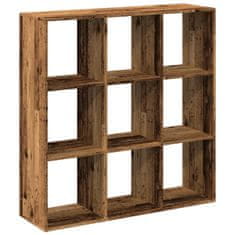 Petromila Knihovna/dělící stěna old wood 102x29x103,5 cm kompozitní dřevo