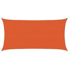 Vidaxl Stínící plachta 160 g/m² oranžová 2,5 x 5 m HDPE