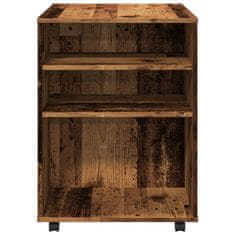 Vidaxl Skříňka na kolečkách old wood 60 x 53 x 72 cm kompozitní dřevo