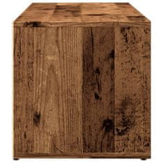 Vidaxl Botníková lavice old wood 105 x 35 x 35 cm kompozitní dřevo