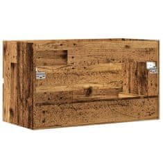 Vidaxl Koupelnová závěsná skříňka old wood 80 x 38,5 x 45 cm kompozit