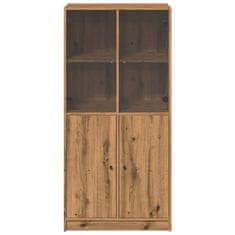 Vidaxl Highboard s dvířky dub artisan 68x37x142 cm kompozitní dřevo