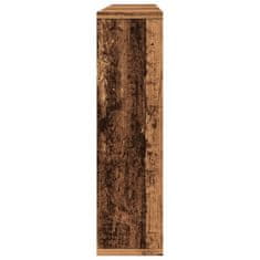 Vidaxl Zrcadlová skříňka s LED old wood 76x15x55 cm kompozitní dřevo