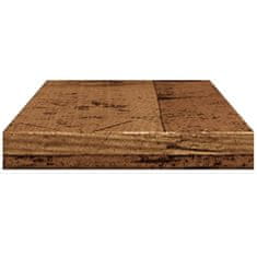 Vidaxl Nástěnné police 4 ks old wood 40 x 10 x 1,5 cm kompozitní dřevo